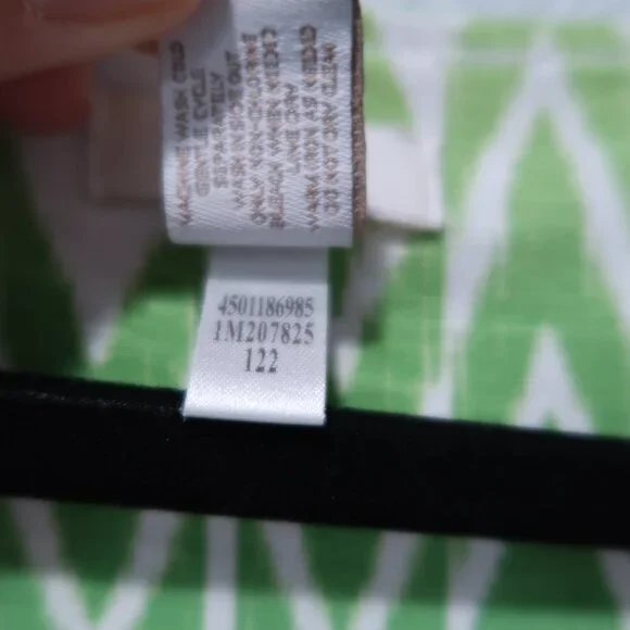 Chicos Womens Easywear Top 3/4 Sleeve Geometric Print Ombre Scoop Neck Shirt 0 - Picture 7 of 13